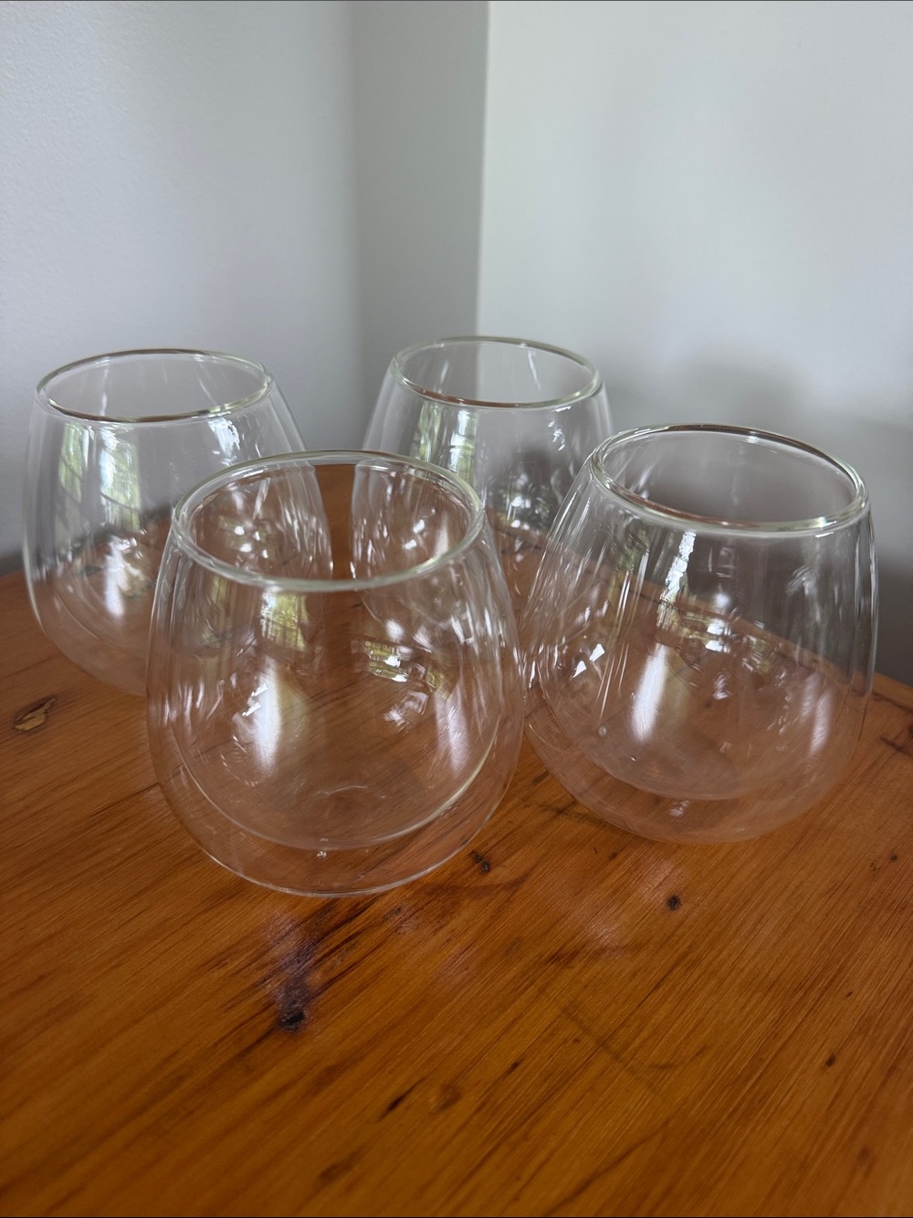 GUC Bodum-style double walled glasses, set of 4